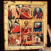 Икона "Cвятитель Николай Мирликийский" — оригинальный подарок — фотография 1