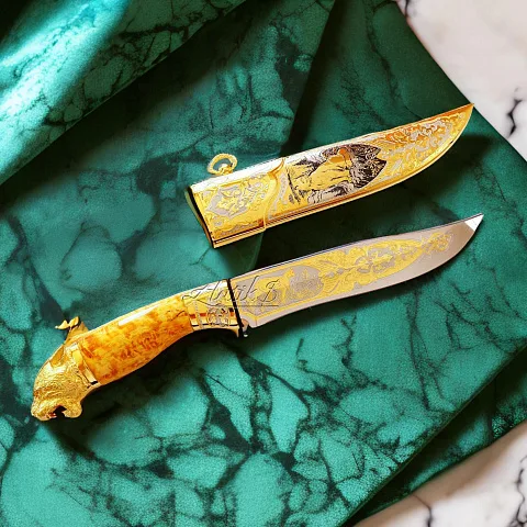 Кованый нож «Пантера» №7 — оригинальный подарок