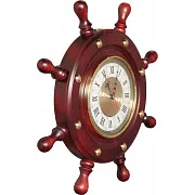 Часы-штурвал с кварцевым механизмом, 440 мм, 8 ручек — необычный подарок — фотография 3