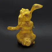 Статуэтка «Кролик с морковкой» из бронзы — красивый подарок — фотография 2