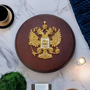 На память: Плакетка «Гербовая» на деревянной основе — фотография 1