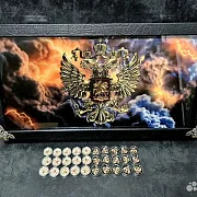 Нарды под стеклом «Держава» — оригинальный подарок — фотография 10