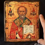 Икона деревянная "Святитель Николай" — красивый подарок — фотография 4