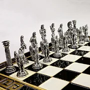 На память: Шахматы с металлическими фигурами — фотография 3