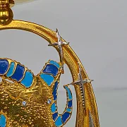 Подсвечник «Козерог» с эмалью и фианитом — красивый подарок — фотография 2