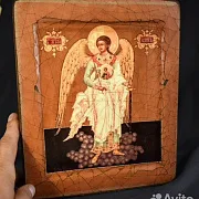 Подарочная икона деревянная "Ангел Хранитель" — фотография 3
