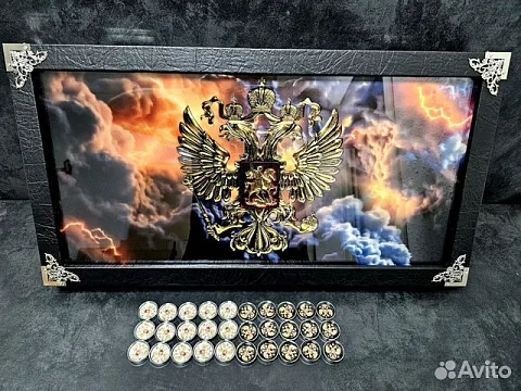 Нарды под стеклом «Держава» — оригинальный подарок