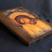 Икона деревянная «Христос во гробе» в подарок — фотография 4