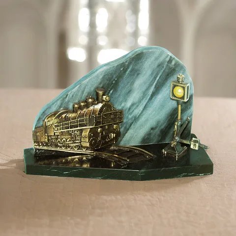 Подарочная бронзовая композиция «Железнодорожный»