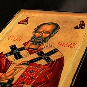 Икона с ковчегом " Святитель Николай" — оригинальный подарок — фотография 10