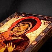 Икона деревянная «Богоматерь Умиление (Белозерская — оригинальный подарок — фотография 6