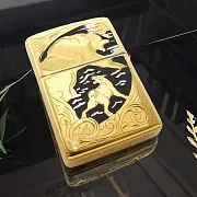 Зажигалка Zippo оригинал "Охота на медведя" — оригинальный подарок — фотография 1