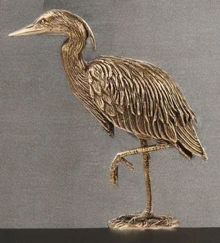 Бронзовая статуэтка «Цапля» — красивый подарок