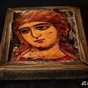 Икона "Ангел Златые Власы" 15*13 см — оригинальный подарок — фотография 3