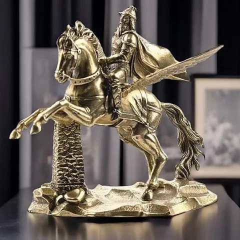 На память: Статуэтка «Всадник» из бронзы