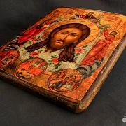 Подарочная икона деревянная "Спас Нерукотворный" — фотография 10