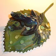 Композиция «Лягушки» из боросиликатного стекла — необычный подарок — фотография 3