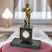 Подарочные часы с шахтером и отбойным молотком — фотография 1