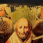 Икона "Св. Николай Мирликийский" — оригинальный подарок — фотография 2