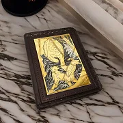 Кожаная обложка на паспорт «Охота на медведя» — необычный подарок — фотография 1