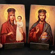 На память: Венчальная пара. Богоматерь и Спас Вседержитель+по — фотография 1