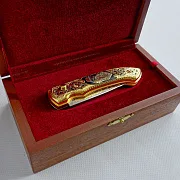 Складной нож «Волк и луна» — необычный подарок — фотография 9