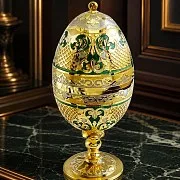 Сувенир "Яйцо-рюмки". Златоуст — оригинальный подарок — фотография 1