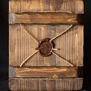 Подарочная икона "Серафим Саровский и медведь" — фотография 4