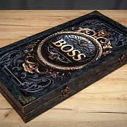 Нарды под стеклом «Большой Босс» в подарок — фотография 3