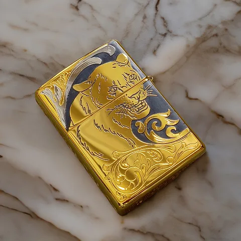 Зажигалка Zippo с гравировкой "Пантера" №2 — красивый подарок
